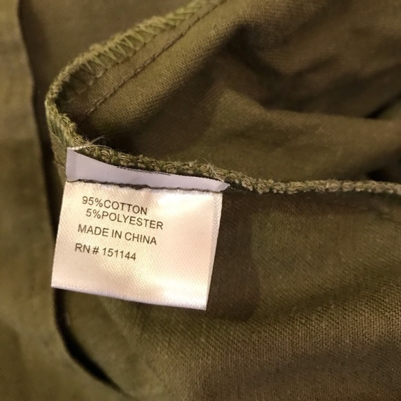 Lea & Viola Embellished Jacket Army Green Canvas - Picture 13 of 14